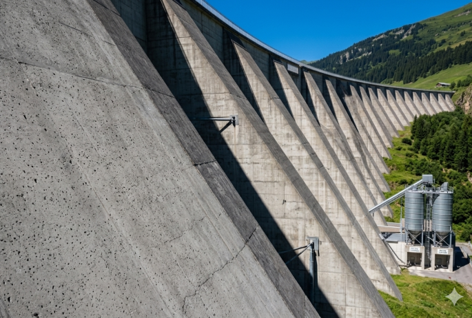 Fly ash used in Dam Building