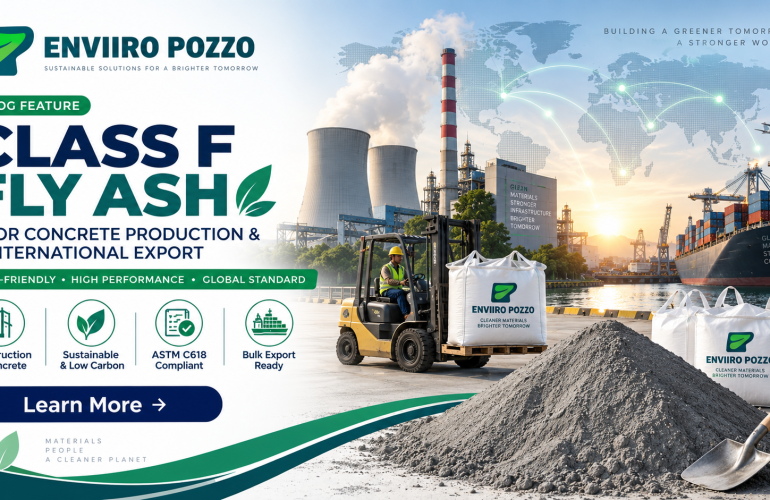 Class F fly ash for international export and bulk supply from India. Class F fly ash, Class F fly ash exporter, Class F fly ash supplier, fly ash export from India, high quality fly ash, bulk fly ash supplier, international fly ash export, fly ash for global markets