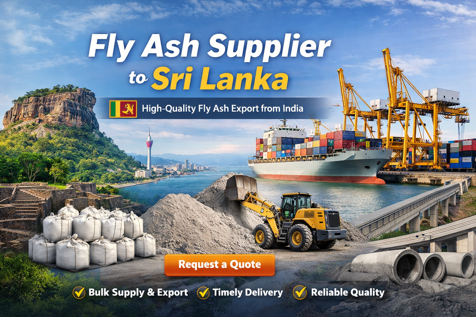 bulk fly ash supply Sri Lanka