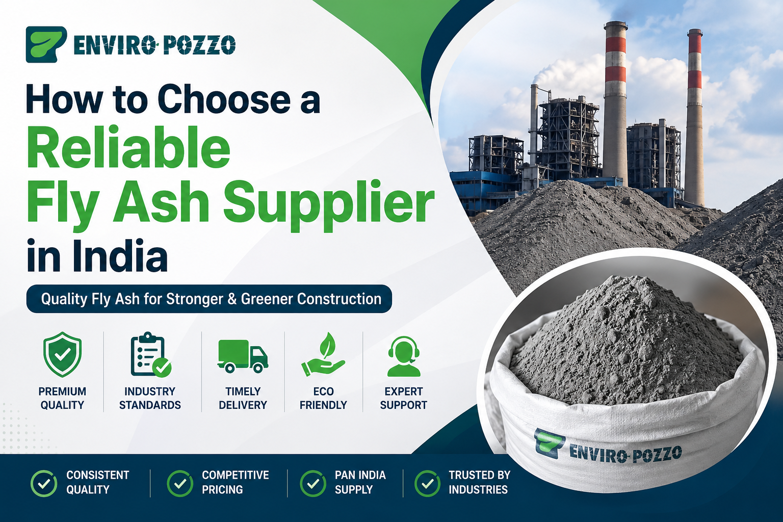 How to Choose a Reliable Fly Ash Supplier in India