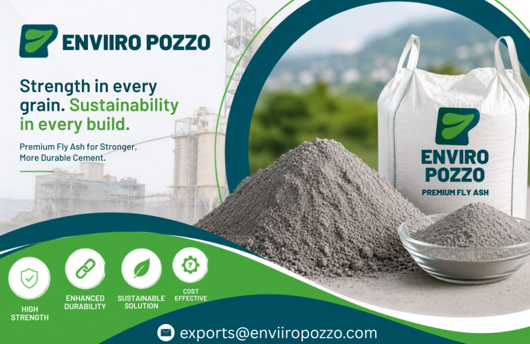 Premium Fly Ash for Cement Manufacturing by Enviiro Pozzo Enhancing Concrete Strength Durability and Sustainable Construction