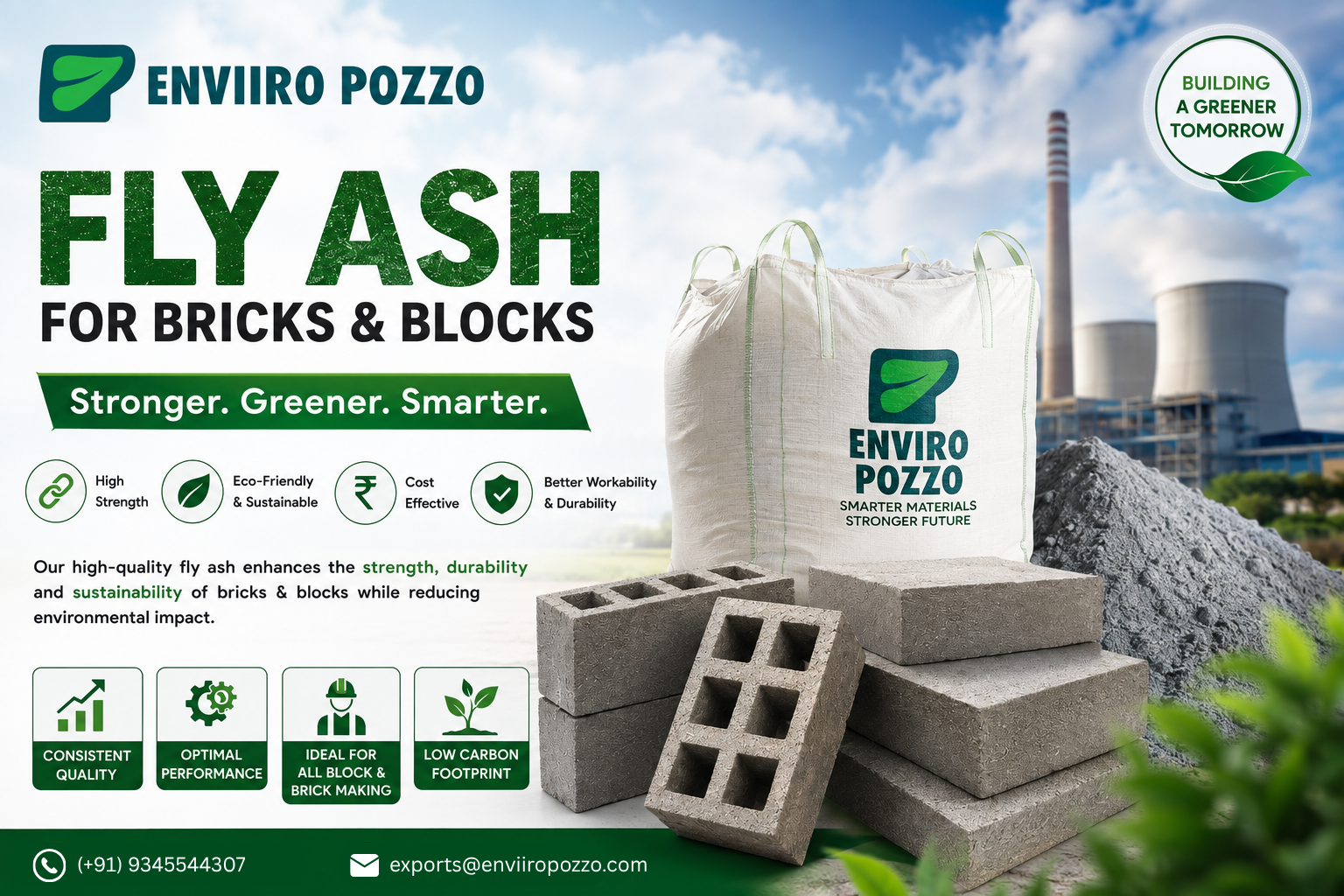 Fly Ash for Bricks and Blocks